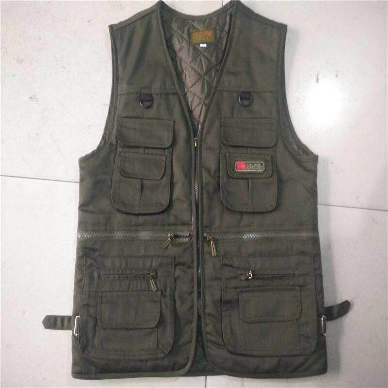 Outdoor Cold-Proof Multi Warm Pocket Cotton Kan Shoulder Thickened Outside Military Cotton Machia-Taobao