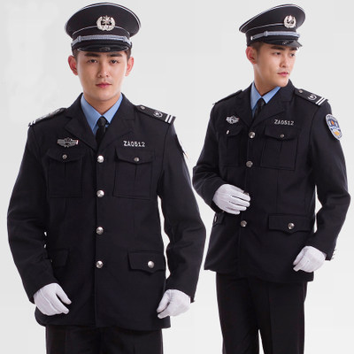 Security Clothing Spring Autumn Suit Security Long Sleeve Uniform Property Hotel Security Gatekeeper's full workwear-Taobao