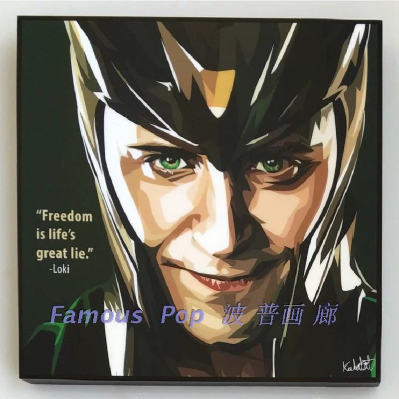 Marvel Злой Локирик Локи Локи Famouspop Thai Genuine Pop висящая картина Keetatat