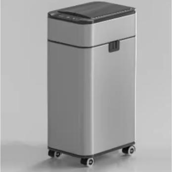 High-End Stainless Steel Large-Capacity Automatic Garbage Bag Dispenser for Office, Living Room, Villa, Shopping Mall Trash Can High-End Stainless Steel Large-Capacity Automatic Garbage Bag Dispenser for Office, Living Room, Villa, Shopping Mall Trash Can