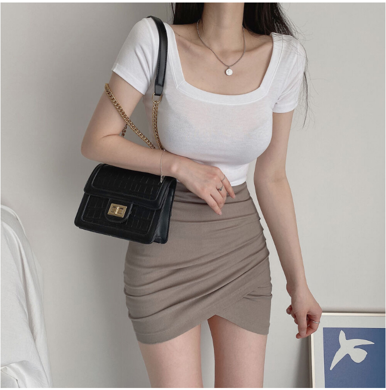 Irregular Pleated Skirt Image 9