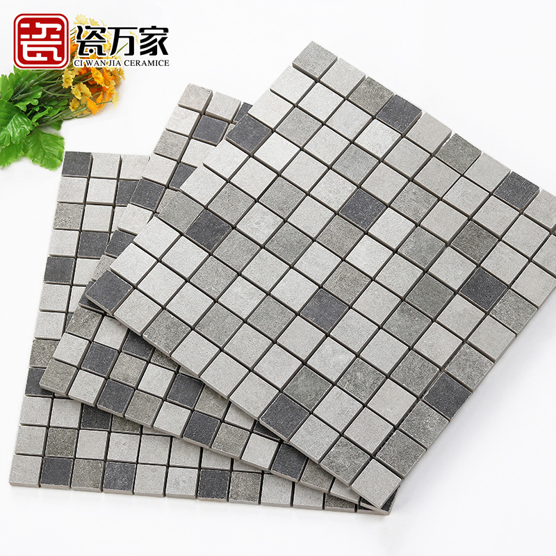 Nordic Modern Industrial Cement Grey Vegetarian Color Handmade Mosaic Magnetic Brick Make-up Room Kitchen Cement Wind Background Wall Brick