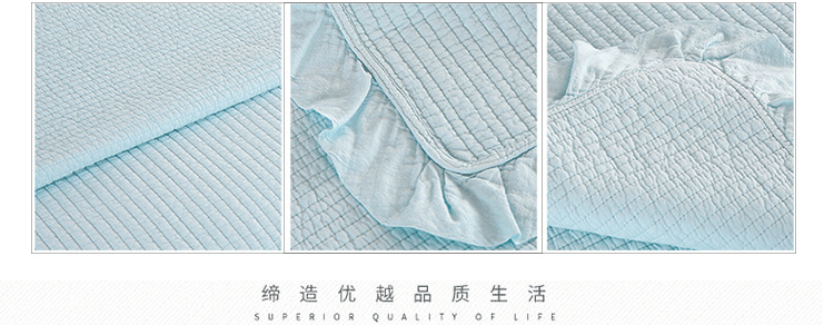 giường bằng vải bông quilting cát bao gồm một gia đình bốn ba mảnh chăn bông được tấm trượt trơn dày bông - Trải giường ga giuong dep