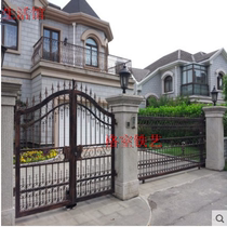 European courtyard gate garden door forged iron gate villa gate fence courtyard door fence gate Fence Gate