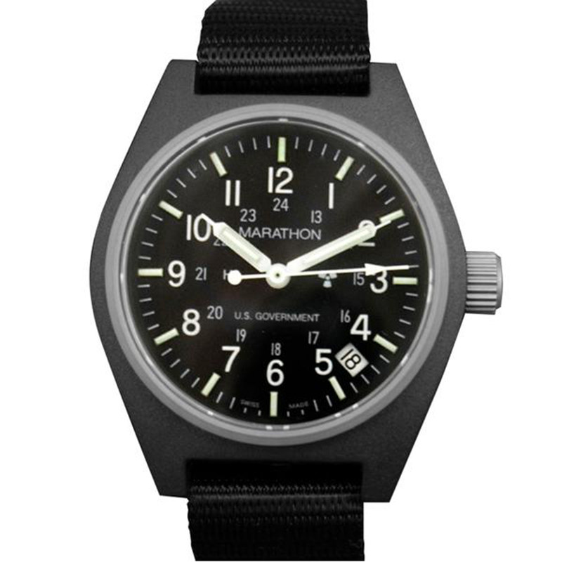 Marathon Universal Calendar Quartz Watch (GPQ) Men's Casual Outdoor Watch Iron Blood