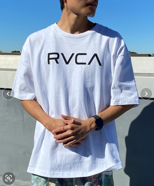 Slightly Flawed, Small Hole, Japanese Trendy Brand Rvca, Washed Cotton, Classic Evergreen Logo, Regular Crew Neck Short-Sleeve T-Shirt for Men and Women
