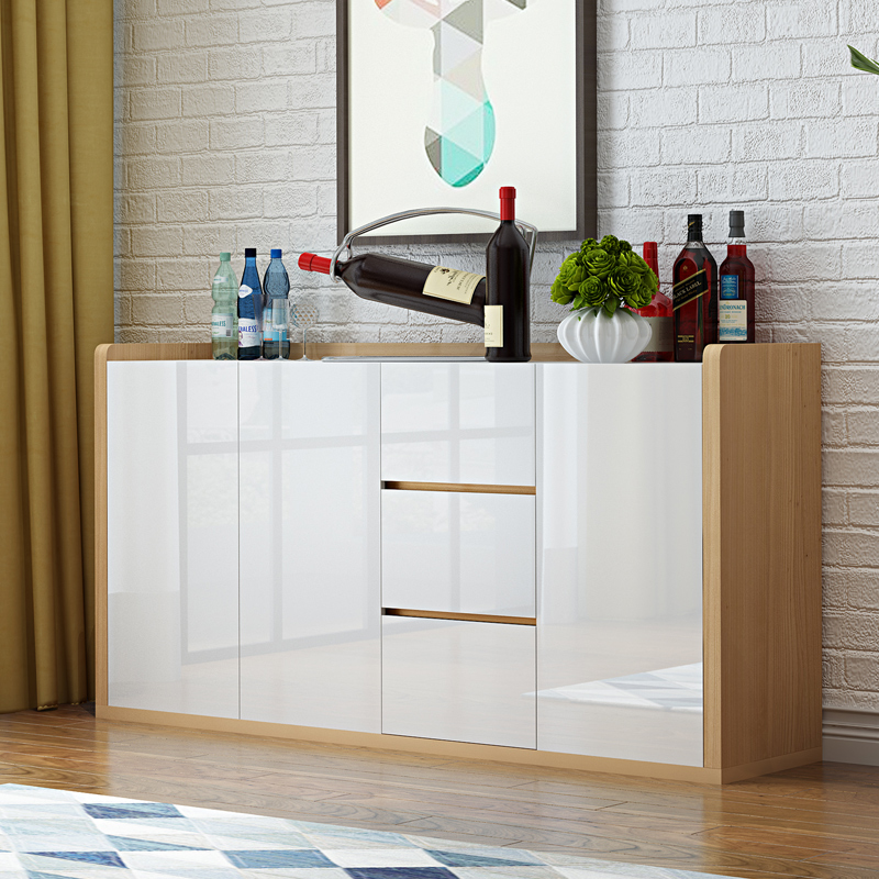 Nordic dining cabinet microwave kitchen cabinet high wine rack cupboard large storage modern minimalist wine cabinet tea cabinet