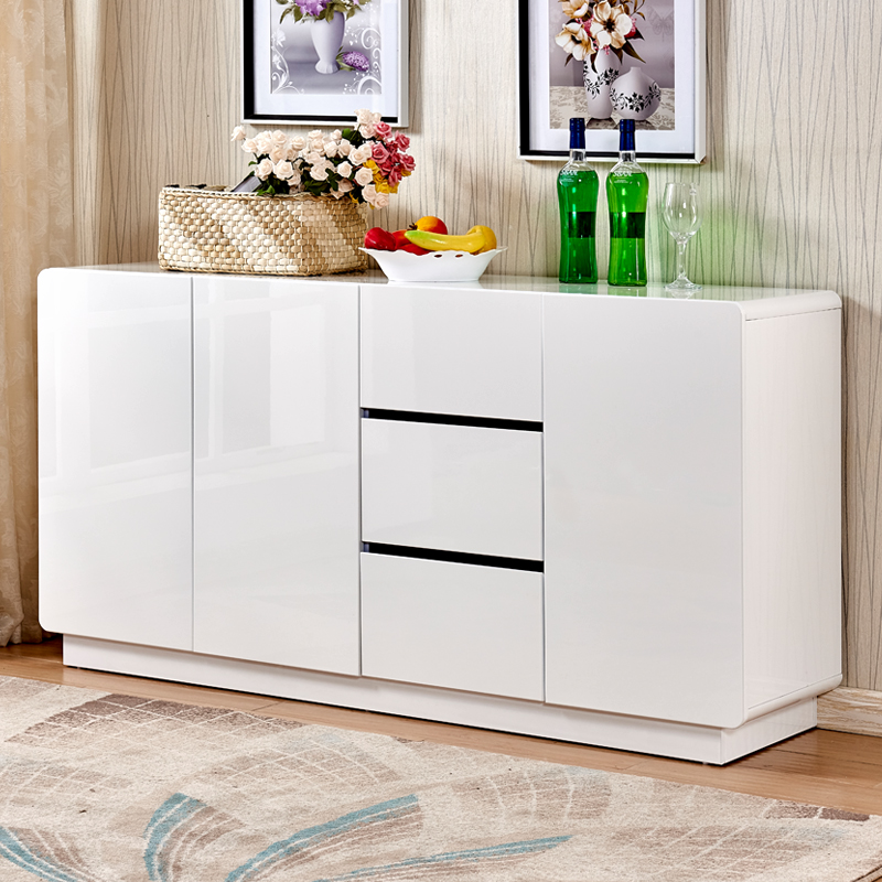 Modern minimalist sideboard cupboard wine cabinet kitchen storage locker prepared meal cabinet bright paint restaurant tea cabinet