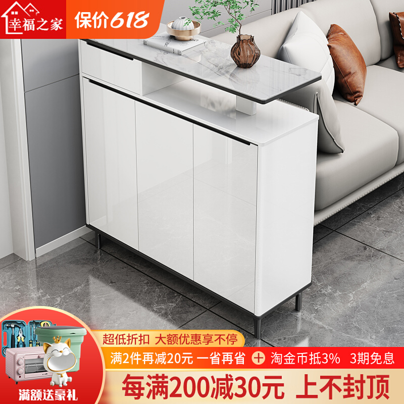 Shoes cabinet household door double-sided living room partition low cabinet not wall paint mask closet new entry door reception cabinet