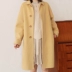 Áo khoác len nữ 2018 phiên bản Hàn Quốc của áo len cashmere mới phổ biến mùa thu và mùa đông nhỏ người đàn ông dài phần lỏng lẻo - Accentuated eo áo vest dạ nữ Accentuated eo áo