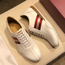 Korean counter European station new mens leather casual sports shoes fashionable outdoor sneakers breathable white shoes trendy