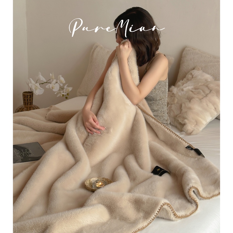 High-End Mink Velvet Double-Sided Velvet Autumn and Winter Thickened Warm Sofa Cover Blanket Office Nap Shawl Blanket High-End Mink Velvet Double-Sided Velvet Autumn and Winter Thickened Warm Sofa Cover Blanket Office Nap Shawl Blanket