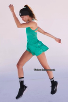 FP Movement 2024 new womens tennis jumpsuit green and pink