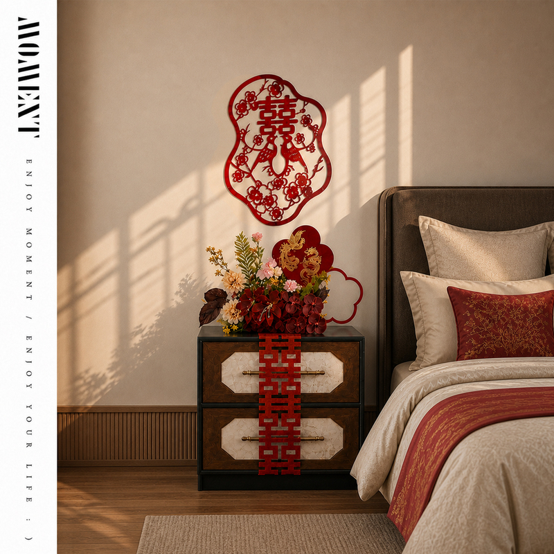Atmospheric Wedding Room Decoration Original Artificial Flower Set Living Room Side Cabinet Floral Arrangement Ornaments Artificial Flower Art