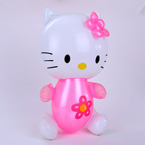 Inflatable Kai crow cat toy hot sale Childrens cartoon PVC leather goods animal hello kitty big KT cat