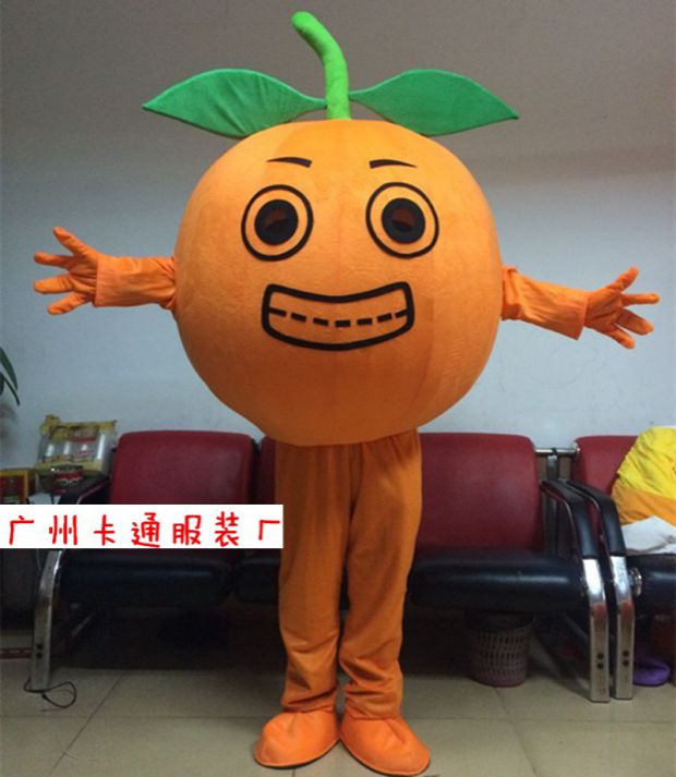 Tùy chỉnh Orange Orange Cartoon Costume Cosplay Quần áo Headgear Trang phục Linh vật Hoạt hình Ngoại vi Đạo cụ - Cosplay đồ cosplay hầu gái