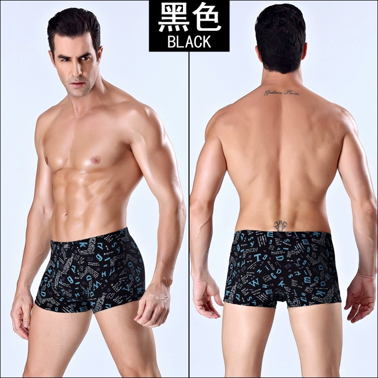 Đặc biệt hàng ngày nam boxer briefs nam cotton cotton quần short đồ lót trung eo boxer trung niên cha