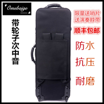  Waterproof and drop-proof tenor saxophone luggage pulley SAX hard shell Portable tenor saxophone backpack