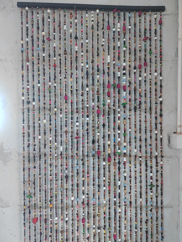 Colorful Starry Wood Bead Door Curtain Factory Direct Sale Colorful Starry Wood Bead Door Curtain Factory Direct Sale