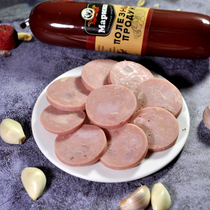 Flavors Russian sausage garlic sausage Russian pure meat ham sausage red sausage starch-free ready-to-eat cooked snack specialties