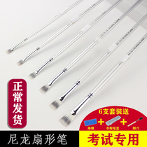 Sakura Fan Pen nylon hair water chalk oil painting acrylic watercolor pen silver stick color joint examination art brush set