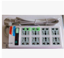 Karen 702 octet double-row switch 3-meter-wire platoon plug-in multifunction power converter electric plug board wiring board