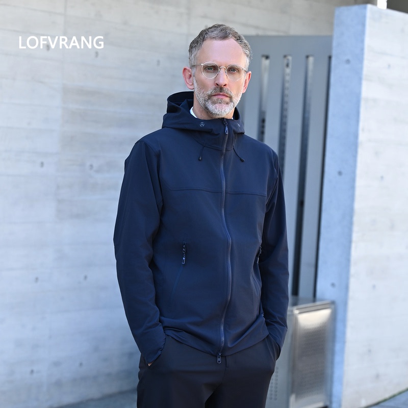 Lofvrang | Navigator | Autumn and Winter Commuter Men's Jacket Multi-Functional Five-Proof Hooded Soft Shell Jacket Lofvrang | Navigator | Autumn and Winter Commuter Men's Jacket Multi-Functional Five-Proof Hooded Soft Shell Jacket