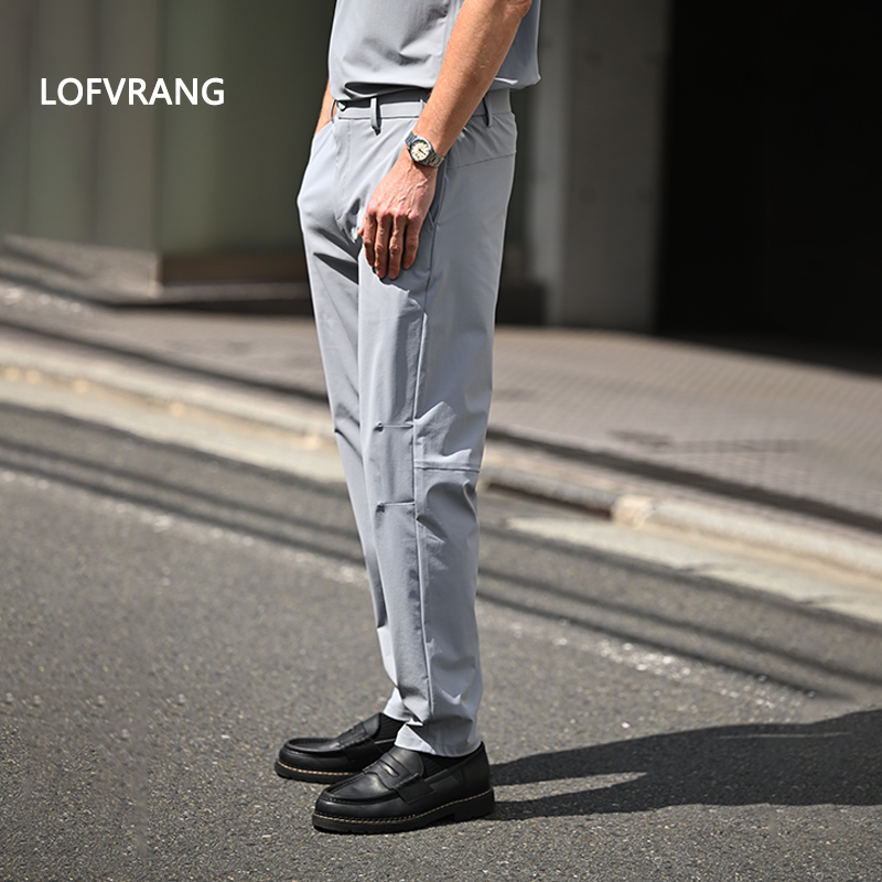 Lofvrang | Navigator Brand Japanese Fabric, Dry and Lightweight, Commuter Men's Summer Straight-Leg Casual Long Pants.