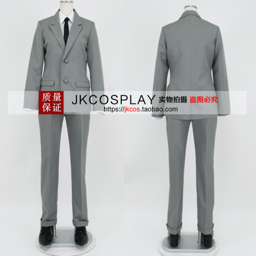 Detective Conan Anshiro Tetsu Sagara Zero Shaler's Sensei Gray Suit Cosplay Costume