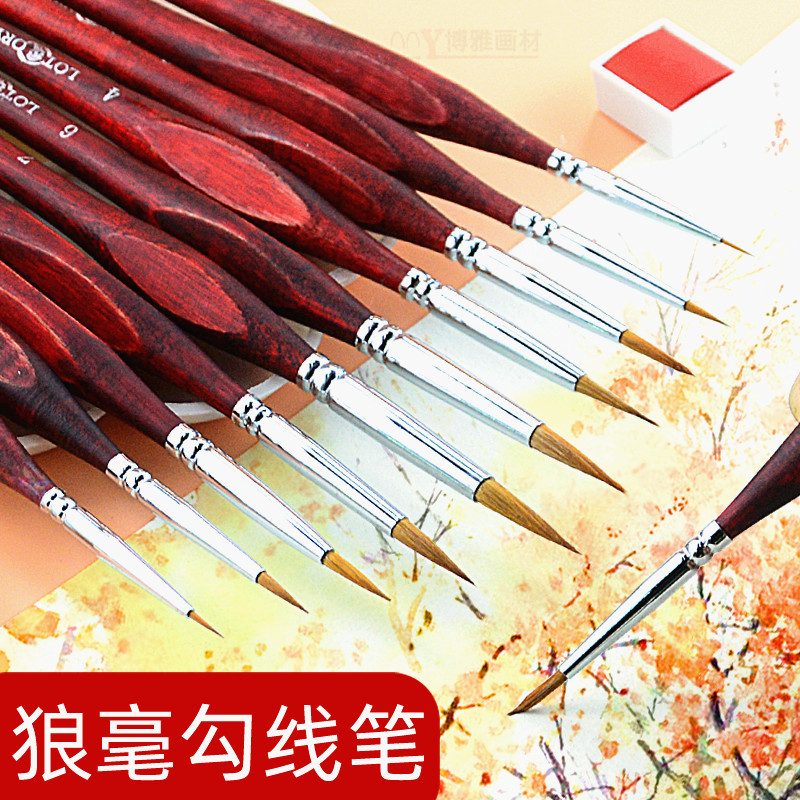 Elderly Head Wolverine Thread Pen Suit Watercolor Oil Painting Wolf EXTREMELY FINE HAND PAINTED BRUSH BRUSH SKETCH THREAD SKETCHING PEN