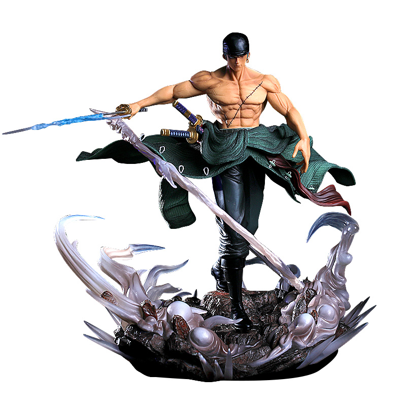 One Piece GK Sauron hand-made straw hat group cable big double-headed sculpture One Piece statue model birthday gift