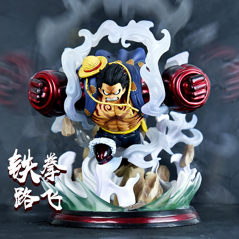 One Piece GK Iron Fist Ape King Luffy fourth gear Sauron One Piece hand-made anime two-dimensional full set of birthday gifts