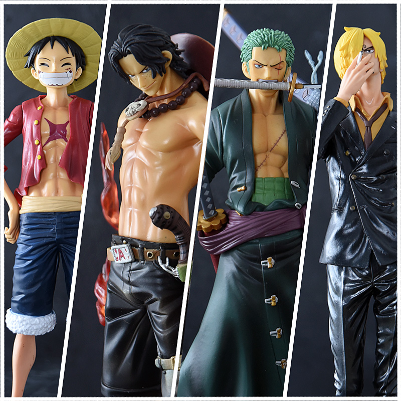 One Piece hand-run full set of road flying ghost cut Sauron Ace Sanji One Piece animation model decoration birthday gift