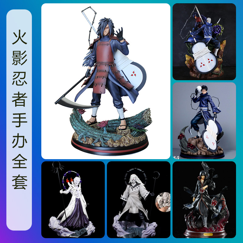 Naruto GK Six Paths Uchiha Itachi Spotted Soil Hand-run Anime Two-dimensional Model Ornament Gift Boys