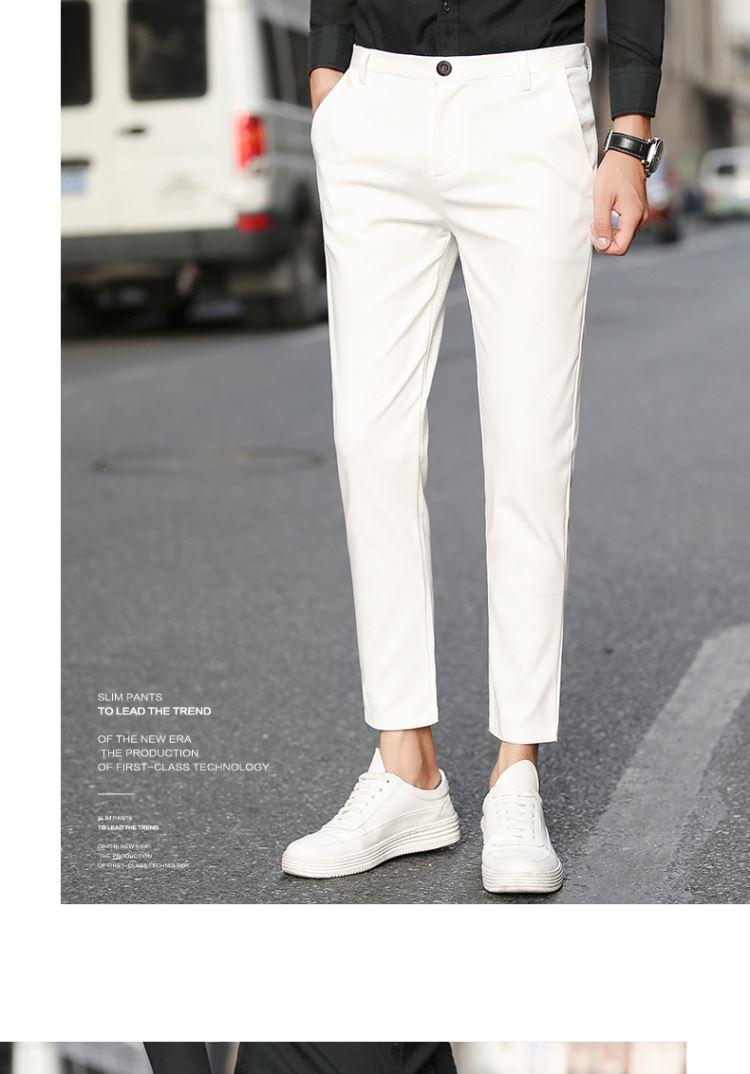 Tinh thần xã hội anh chàng hoang dã chín quần nam kinh doanh chuyên nghiệp Anh chân nhỏ quần quần body quần baggy nam