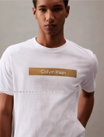 Calvin klein, повседневная футболка с коротким рукавом с круглым воротником, короткий рукав