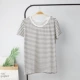 Mùa hè phụ nữ cotton ngắn tay đồ ngủ ngọn rộng kích thước mỏng phần cổ tròn áo thun nhà dịch vụ ngọn