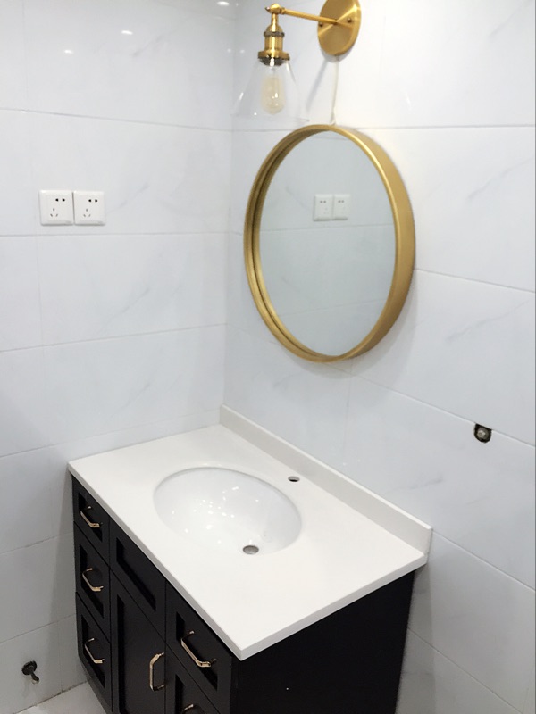 Gương phòng tắm Bắc Âu gương vanity gương phòng tắm treo tường gương phòng tắm gương phòng tắm lớn gương tròn - Gương gương ghép nghệ thuật