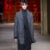 Catwalk mới mùa thu và mùa đông Áo khoác mỏng nam triều châu Âu và Hoa Kỳ phiên bản áo khoác len dài đơn ngực áo khoác nam 2021 Áo len