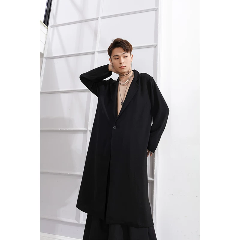 Summer long trench coat, white jacket, mid-length