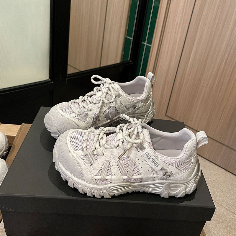 Loftime2026Spr113 New Spring and Summer Model 3.5cm Lightweight Shock-Absorbing Thick-Soled Breathable Mesh Forrest Gump Shoes