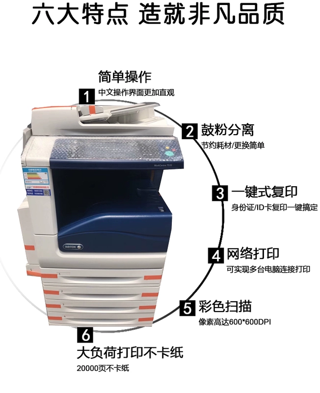 Máy in màu Xerox c7535c7556c7855c7845c7125c7120 - Máy photocopy đa chức năng