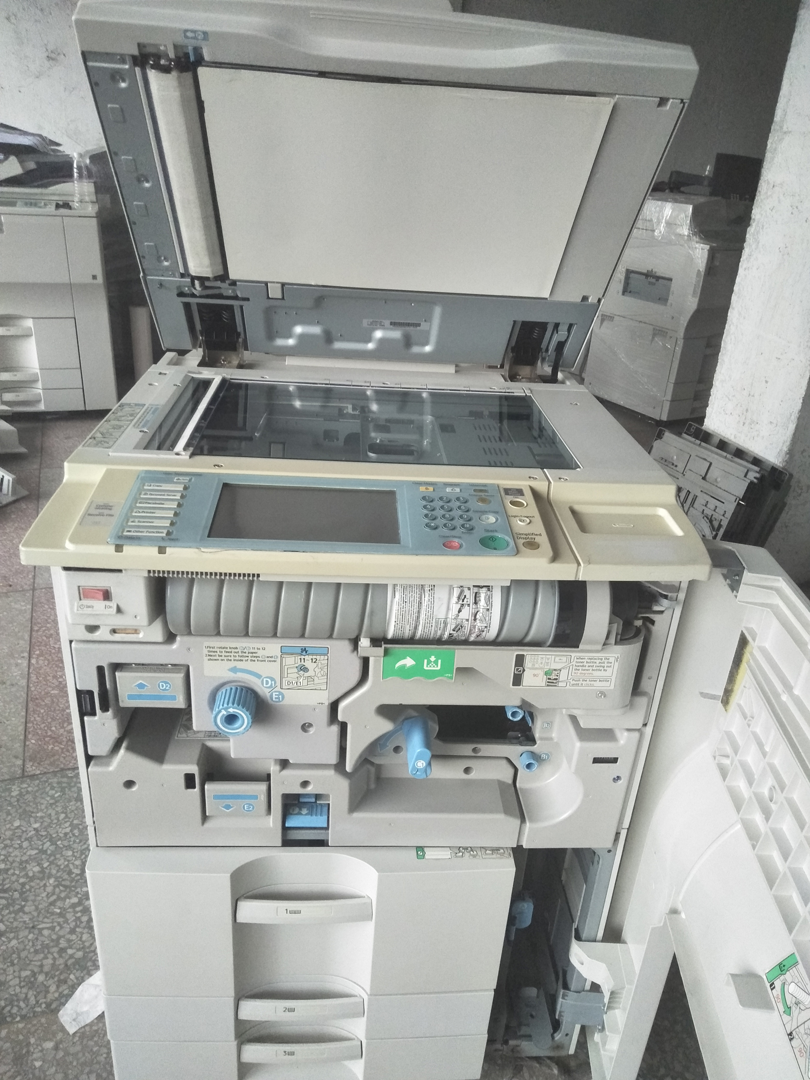 Máy in bản in đen trắng của máy quét 7500 7001 8001 9002 9001 - Máy photocopy đa chức năng