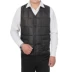 Mùa thu và mùa đông nam xuống áo vest cotton ấm dày trung niên nhiều túi vest nam bên trong và bên ngoài mặc vest vest cotton áo chi lê Áo vest cotton