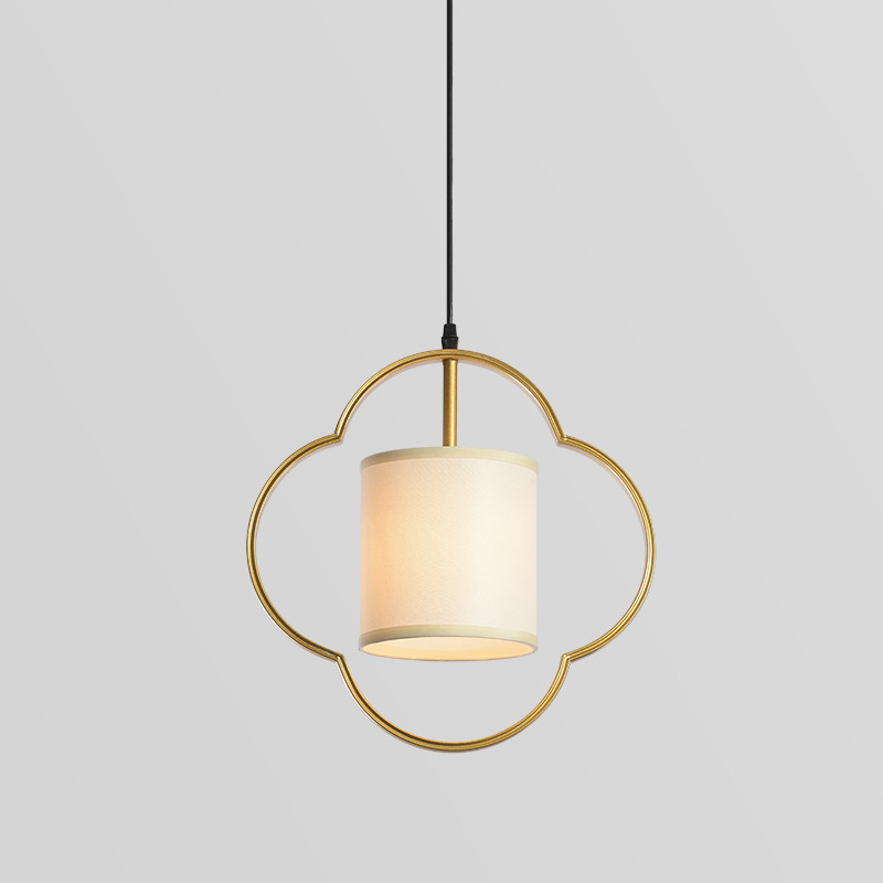 Modern new Chinese creative designer hotel coffee shop restaurant bedroom bedside Xuanguan through the iron small chandeliers