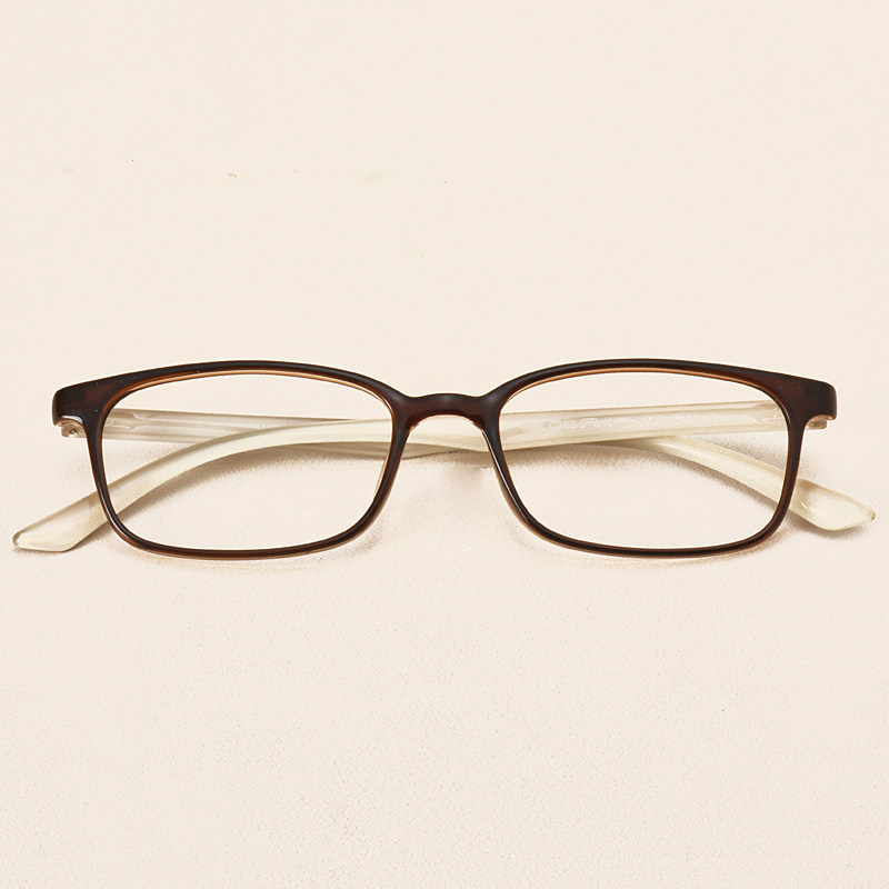 Ultra light TR 90 small face glasses frame female with near - visual scatter height count eye frame male tide square black wine
