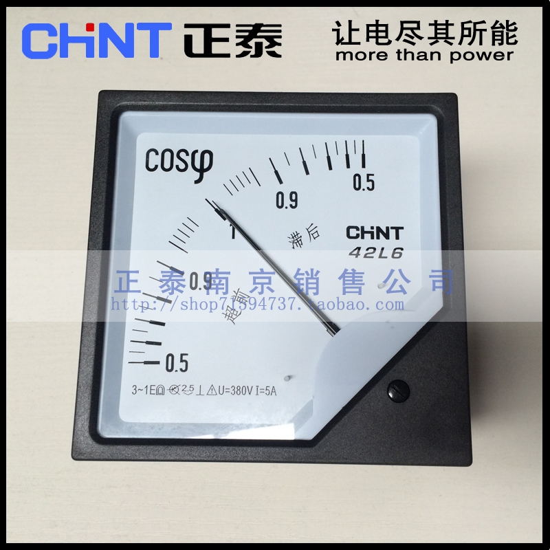 Original Zhengtai analog indication power factor meter 42L6-COSφ 5A 100 220 380V single-phase