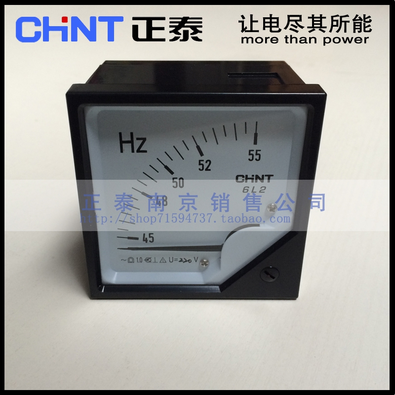 Zhengtai Analog Indication Frequency Meter 42L6-HZ 45-55HZ 100V 220V 380V