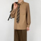 ລຸງ Kimura dk university style khaki ເສື້ອຜູ້ຊາຍແຂນຍາວ