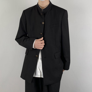 Uncle Kimura retro tunic suit with stand collar student suit